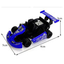 Mini Plastic Car Toy Pull Back Colorful Cartoon Racing Model Kart Racing Car Children Educational Toy For Boys