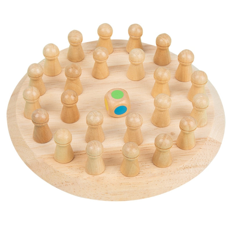 Kids Game Chess Wooden Memory Match Stick Fun Color Game Board Puzzles Educational Toy Cognitive Ability Learning Children Toys