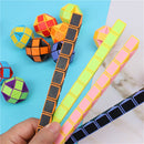 Magic Snake Puzzle 6Pcs Folding Ruler Anti-Stress Educational Toy Used For Kids Birthday Favors Party Goodie Bags School Reward