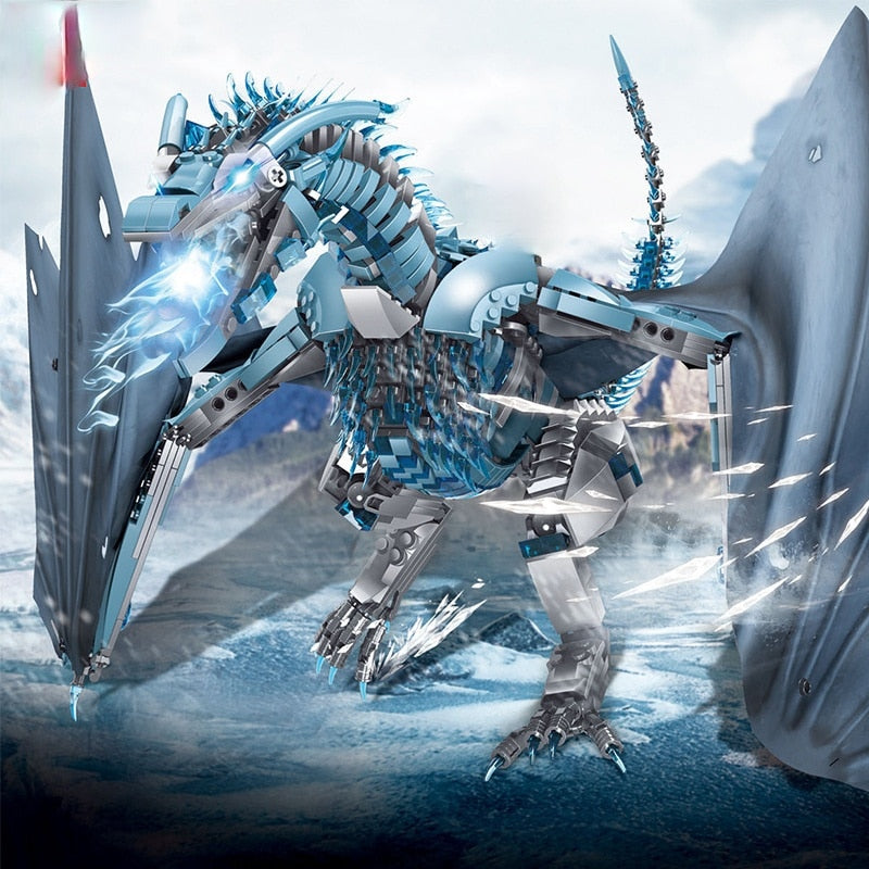 Winterfell Castle Dragon Viserion As Anime Action Figures Building Blocks Toys
