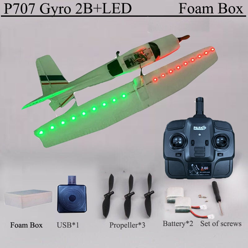 RC 2.4G Airplane With Fixed Wing And Gyroscope Can Be Used As Outdoor Toys, Drone, Or A CESSNA 182 Plane Gift