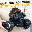 Children's remote control car gesture sensing battle tank four-wheel drive off-road mecha boy toy car