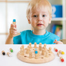 Wooden Memory Match For Kids Puzzle Board Game As Educational Toy Boosts Cognitive Ability And Learning Among Children