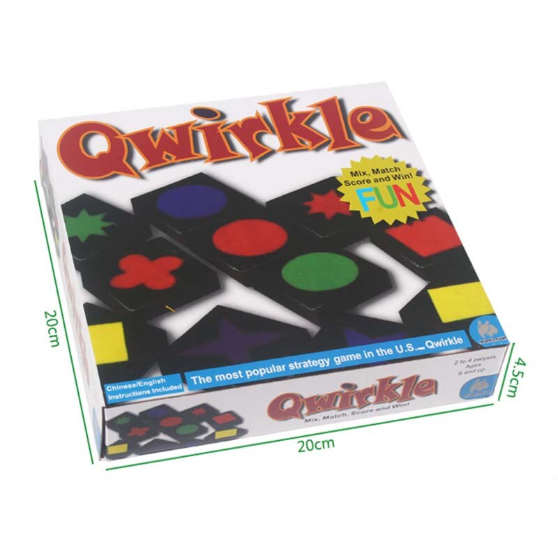Novelty Educational Toys Qwirkle Wooden Chess Parent-child Interactive Games Toys For Kids And  Adults