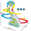 Climbing Stairs Track Electronic Music Toys Like Funny Cartoon Penguin Dinosaur Dog Duck For Children Can Serve As A Birthday Gift