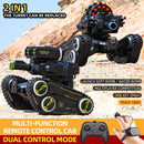 Children's remote control car gesture sensing battle tank four-wheel drive off-road mecha boy toy car