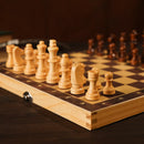 Large Magnetic Wooden Folding Chess Set Felted Game Board 39cm*39cm Interior Storage Adult Kids  Gift Family Game Chess Board