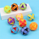 Magic Snake Puzzle 6Pcs Folding Ruler Anti-Stress Educational Toy Used For Kids Birthday Favors Party Goodie Bags School Reward