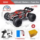 ZWN 1:16 70KM/H Or 50KM/H 4WD RC Car With LED Remote Control Cars High Speed Drift Monster Truck for Kids vs Wltoys 144001 Toys