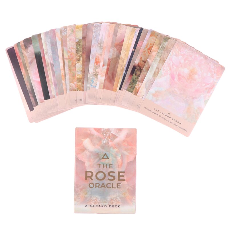 The Rose Oracle Cards Tarot Prophecy Divination Deck Family Party Board Game Fate Card Fortune Telling Game Board Game Child Toy