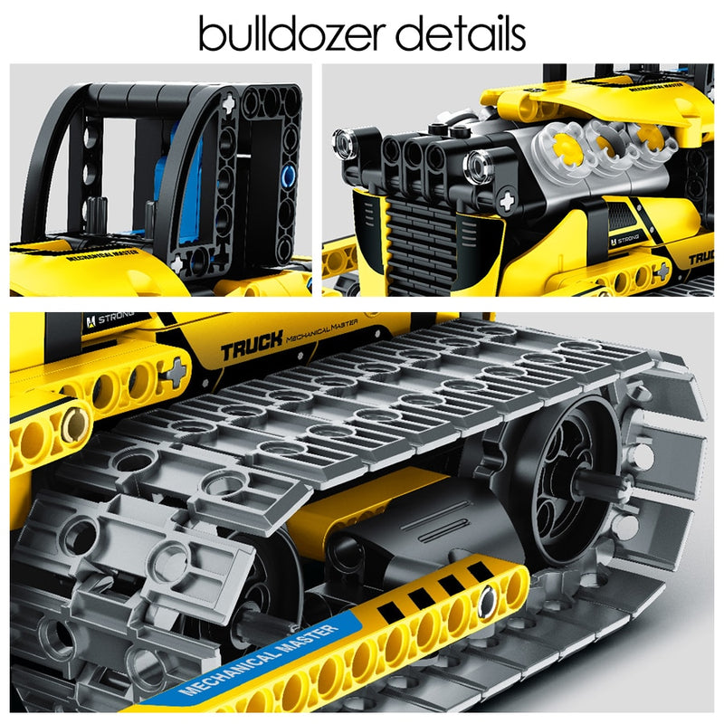Bulldozer With App Control Technical Building Blocks As Toys And Gifts For Children
