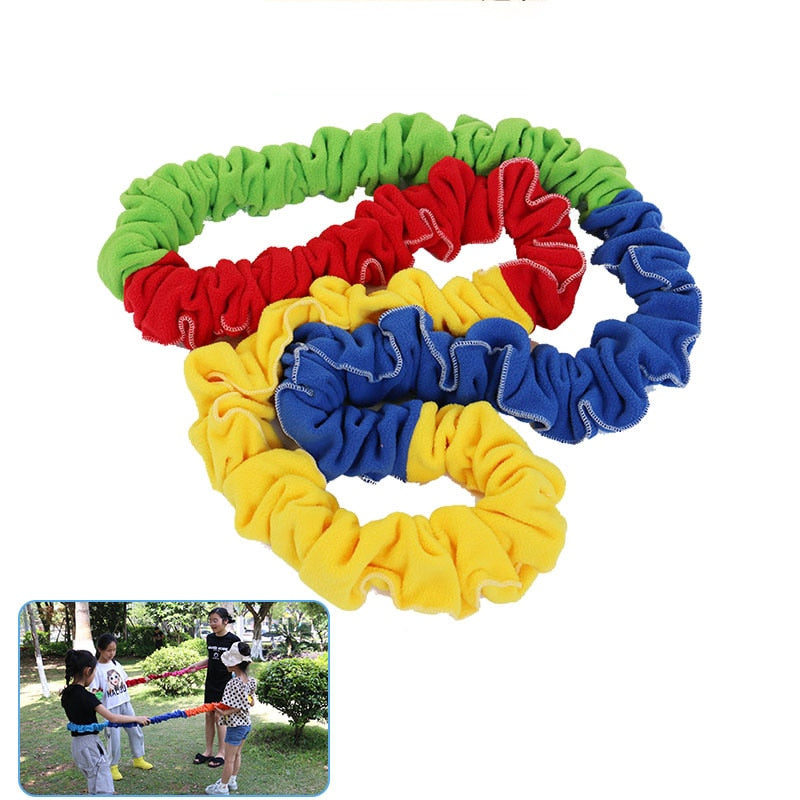 Outdoor Team Develop Sport Toys  Elasticity Rope Circle Southeast Northwest Running Push Game Sensory Rope