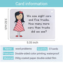 72 Groups/set English Learning Card Question Games Puzzles for Kids Children Toys Games Juegos Educativos Early Educational Toy