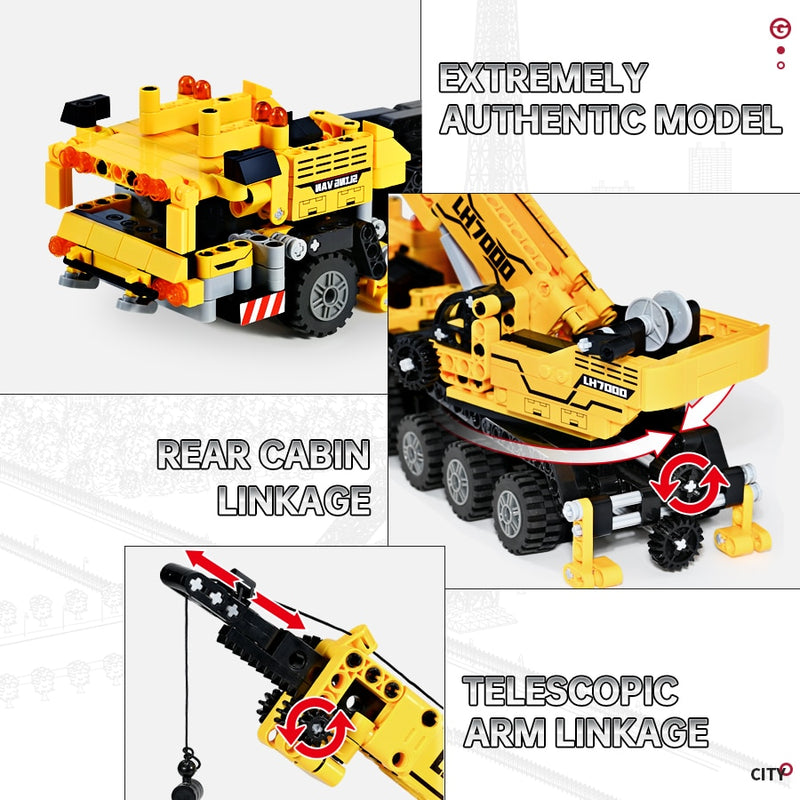 Construction Crane Building Blocks For Children As Toys Or Gifts