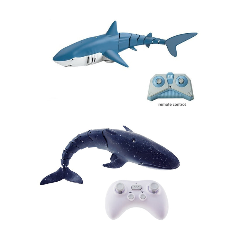 Smart Rc Shark whale Spray Water Toy Remote Controlled Boat ship Submarine Robots Fish Electric Toys for Kids Boys baby Children