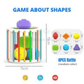 Colorful Shape Blocks Sorting Game For Baby Educational Toys For Children Or Gift