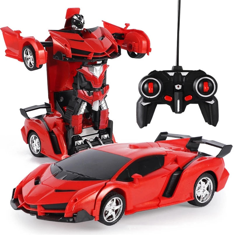 2 in 1 Electric RC Car Transformation Robots Children Boys Toys Outdoo