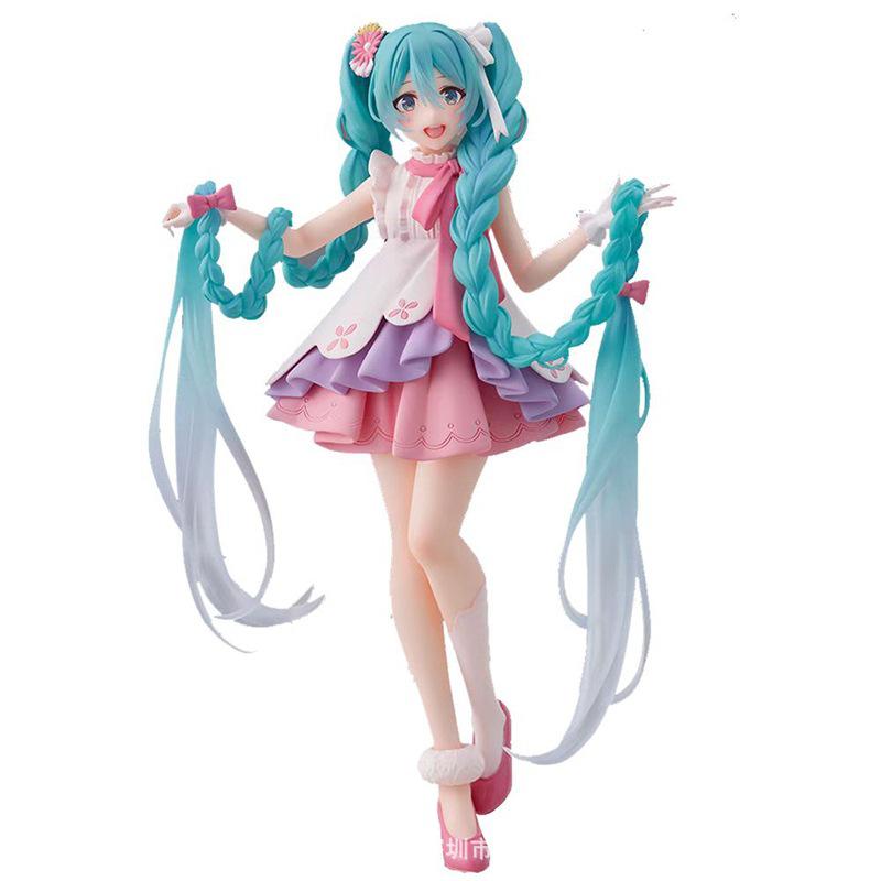20cm Project DIVA Arcade Pink Cherry Hatsune Miku Figure Anime Girl Figurine Model Decoration Dolls