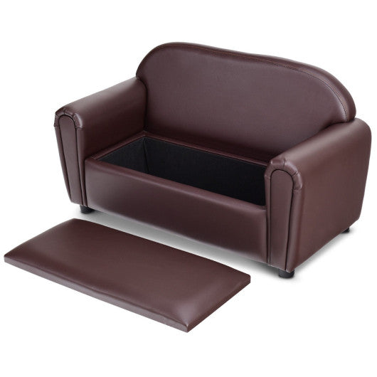 Kids Sofa Armrest Chair with Storage Function