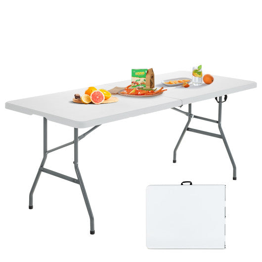 6' Folding Portable Plastic Outdoor Camp Table
