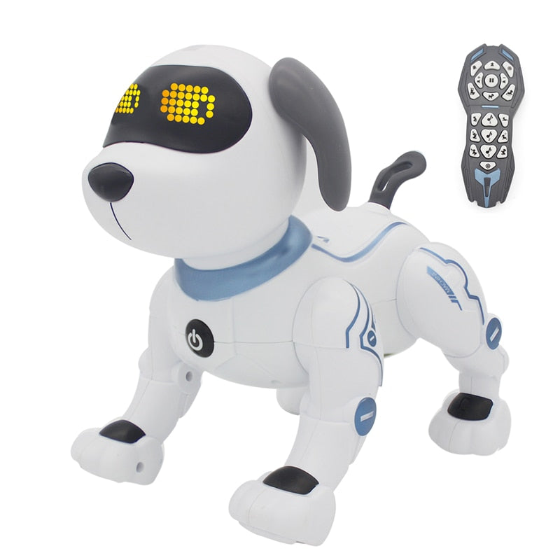 Robotic Remote Control Stunt Puppy Dog Toys That Does Handstand, Push-up, Electronic Pets Programmable Robot With Sound For Kids