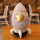Space Series Of Spaceman And Rocket Spacecraft Plush Toys As Sofa Pillow Birthday Gifts For Kids