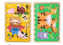 Double Sided Strip Puzzles In 3D Educational Toys For Baby Wooden Montessori Toy As For Children