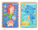 Double Sided Strip Puzzles In 3D Educational Toys For Baby Wooden Montessori Toy As For Children