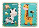 Double Sided Strip Puzzles In 3D Educational Toys For Baby Wooden Montessori Toy As For Children