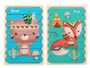 Double Sided Strip Puzzles In 3D Educational Toys For Baby Wooden Montessori Toy As For Children