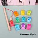 Baby Wooden Fishing Learning Alphanumeric Toys Preschool Montessori Education Cognition Color Letter Digital Fishing Games Toys