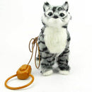 Singing Electronic Plush Robot Cat That Can Walk With A Leash Control Is A Cute Animal Toy Gift For Kids