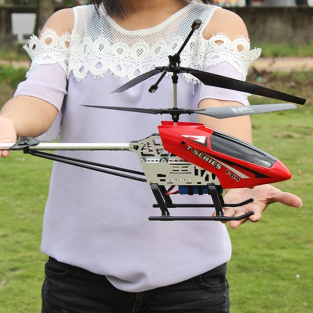 Remote Control 2.4Ghz Electric Helicopter With Metallic Frame Is Like A Gyro With LED Lights For Kids And Makes A Good Gift For Children