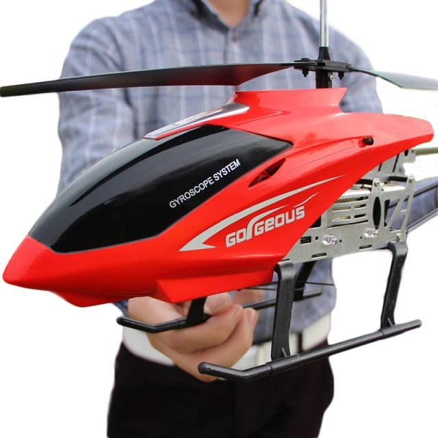 Remote Control 2.4Ghz Electric Helicopter With Metallic Frame Is Like A Gyro With LED Lights For Kids And Makes A Good Gift For Children