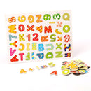 100+Pcs Wooden Multifunction Magnetic Writing Board for Children Puzzle with Letters, Numbers, and Animals Education Toys for Children
