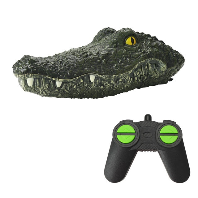 Remote Control 2.4G Hz Electric Boat Toy In The Shape Of A Crocodile Head For Simulation For Children