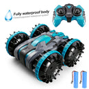 Water & Land 2 IN 1 Remote Control Car 360° Rotate RC Cars Amphibious RC Drift Car Waterproof Stunt Car RC Toys for Kids
