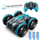 Water & Land 2 IN 1 Remote Control Car 360° Rotate RC Cars Amphibious RC Drift Car Waterproof Stunt Car RC Toys for Kids