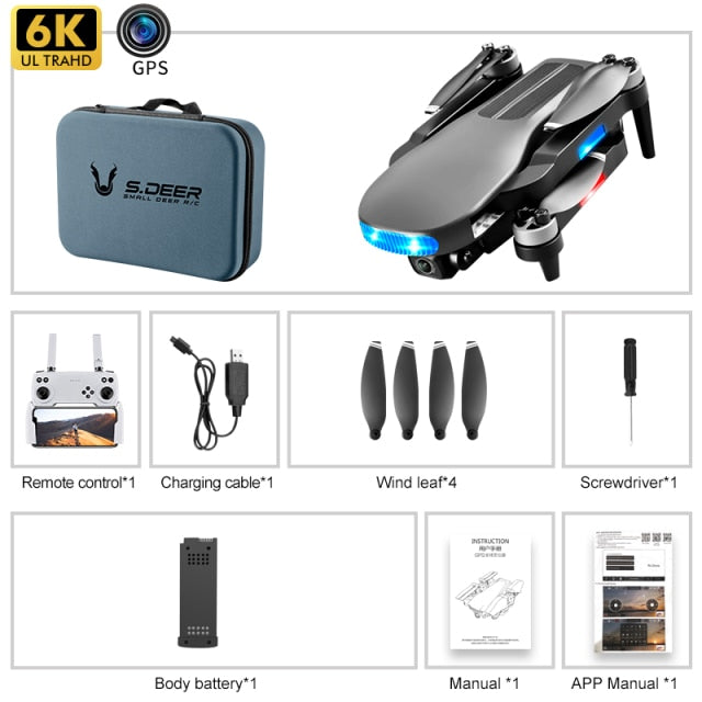 5G RC Quadcopter With Professional Shooting Drone LU3 MAX In 8K HD Dual Camera, GPS, 50X Zoom And Brushless Motor