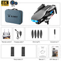 5G RC Quadcopter With Professional Shooting Drone LU3 MAX In 8K HD Dual Camera, GPS, 50X Zoom And Brushless Motor
