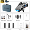 5G RC Quadcopter With Professional Shooting Drone LU3 MAX In 8K HD Dual Camera, GPS, 50X Zoom And Brushless Motor
