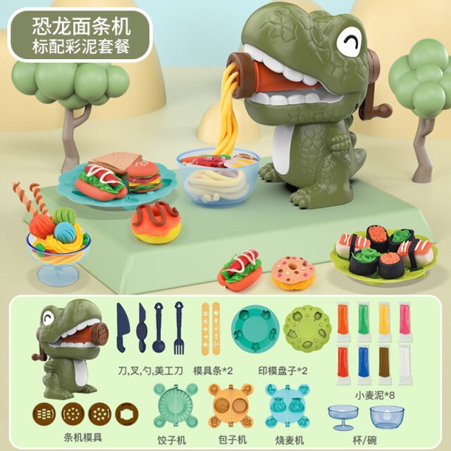 Montessori Dinosaur Toy for Children 3 Year Old Educational Dinosaur Egg Modeling Clay Toy for Girl Birthday Gift Play House Toy