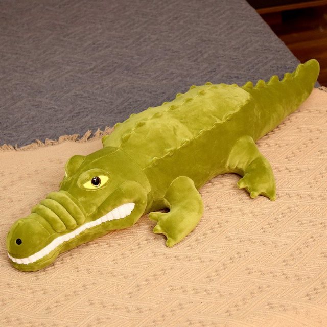 1pc 75-120cm Simulation Crocodile Plush Toys Stuffed Soft Animals Plush Cushion Pillow Doll Home Decoration Gift for Children